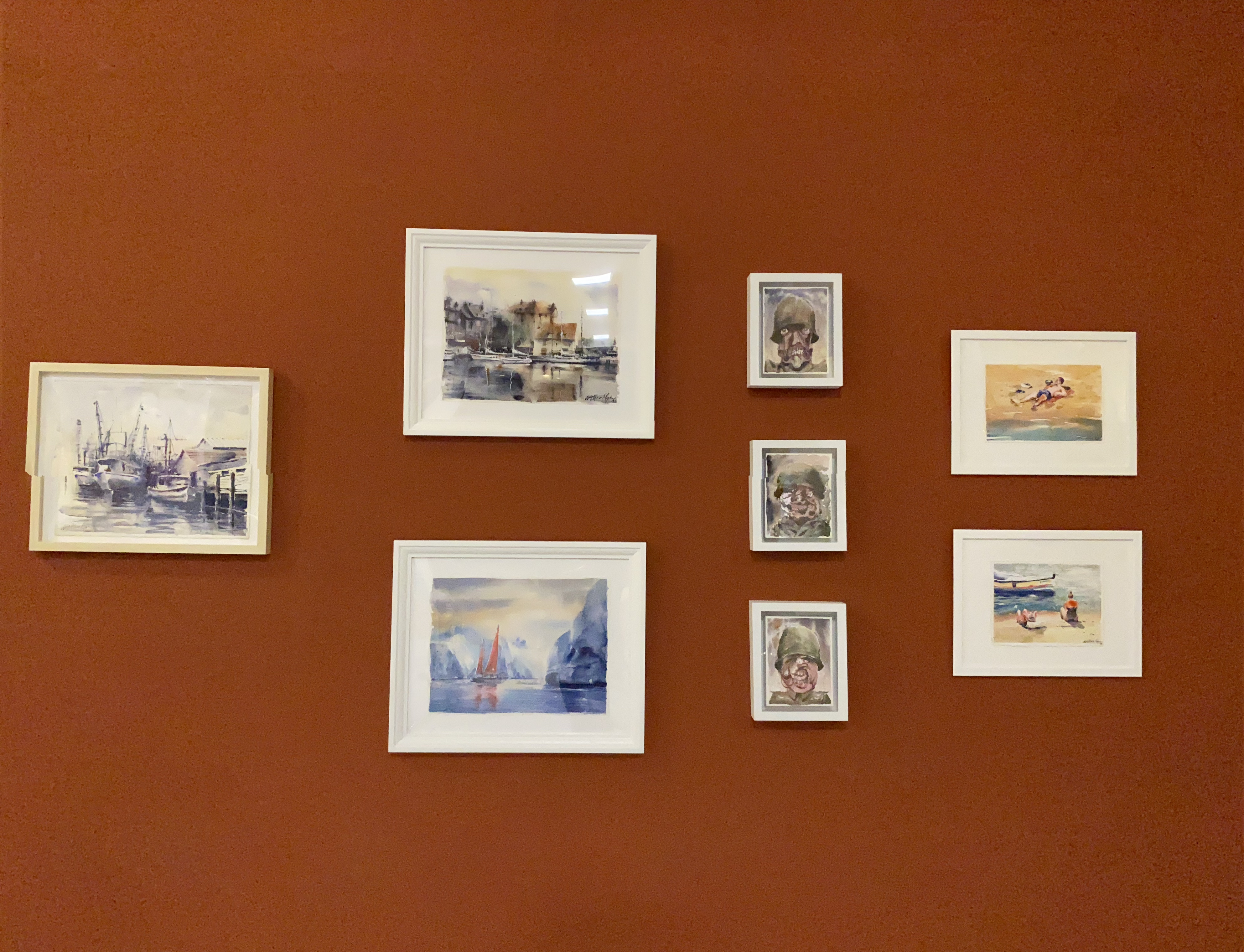 Detalle de técnica de acuarela